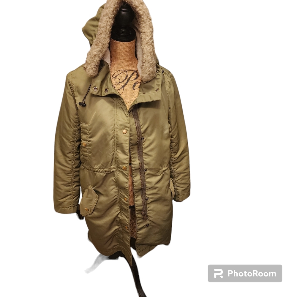Madewell hooded lined Coat Small